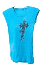 Love Love To Tunic T-Shirt Large Embellished Graphic Front/Large Graphic... - $10.40
