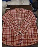 Papas Plaids Red &amp; White Long Sleeve Shirt Size Unknown see measurements  - £77.50 GBP