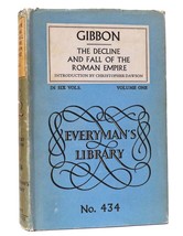 Edward Gibbon The Decline And Fall Of The Roman Empire Vol. 1 Everyman&#39;s Librar - $50.94