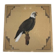 Vintage Large Native American Painting Eagle Signed S Ashley 1992 12&quot; Southwest - £73.87 GBP