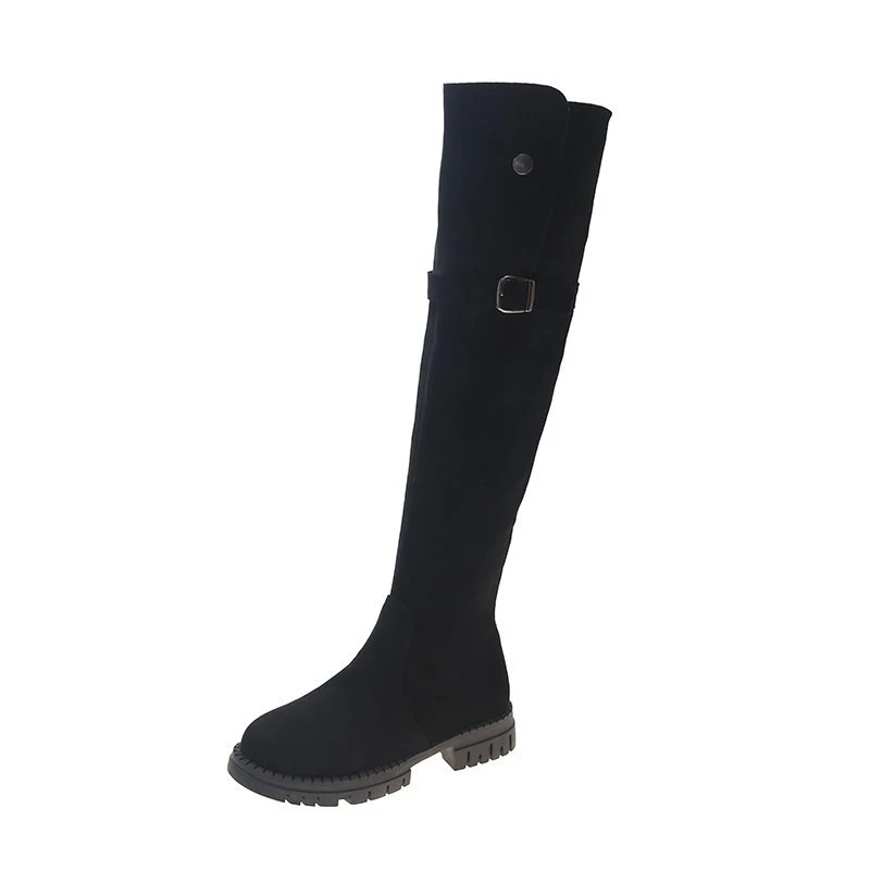 Warm Over The Knee Boots Women&#39;s 2024 Winter New Soft Warm Mid-heel Knee... - £102.70 GBP