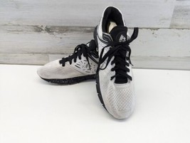 Reebok White Black Splatter Low Top Running Shoes Men&#39;s Size 8.5 EF6402 ... - $58.04