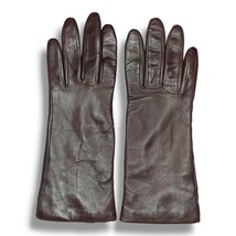 Vintage Fownes Womens Leather Gloves Cashmere Lining Size 7 Brown Butter... - $25.95