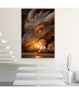 Dragon and child Canvas Painting Wall Art Posters Landscape Canvas Print... - $18.78 CAD+