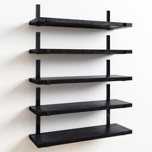 Fixwal Floating Shelves Set Of 5, 7-Inch-Wide Wall Shelves With Rustic Wood - £27.00 GBP