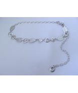 Vintage Chico&#39;s Hammered Silver Metal Chain Belt Mod Retro Look - $13.70 CAD