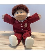 Cabbage Patch Kid Vintage Brown Hair Brown Eyes Boy Red Corduroy Outfit ... - $27.66