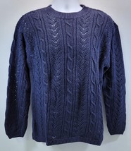 Woman Tian Collections Blue Knit Pullover Sweater Small - £11.62 GBP