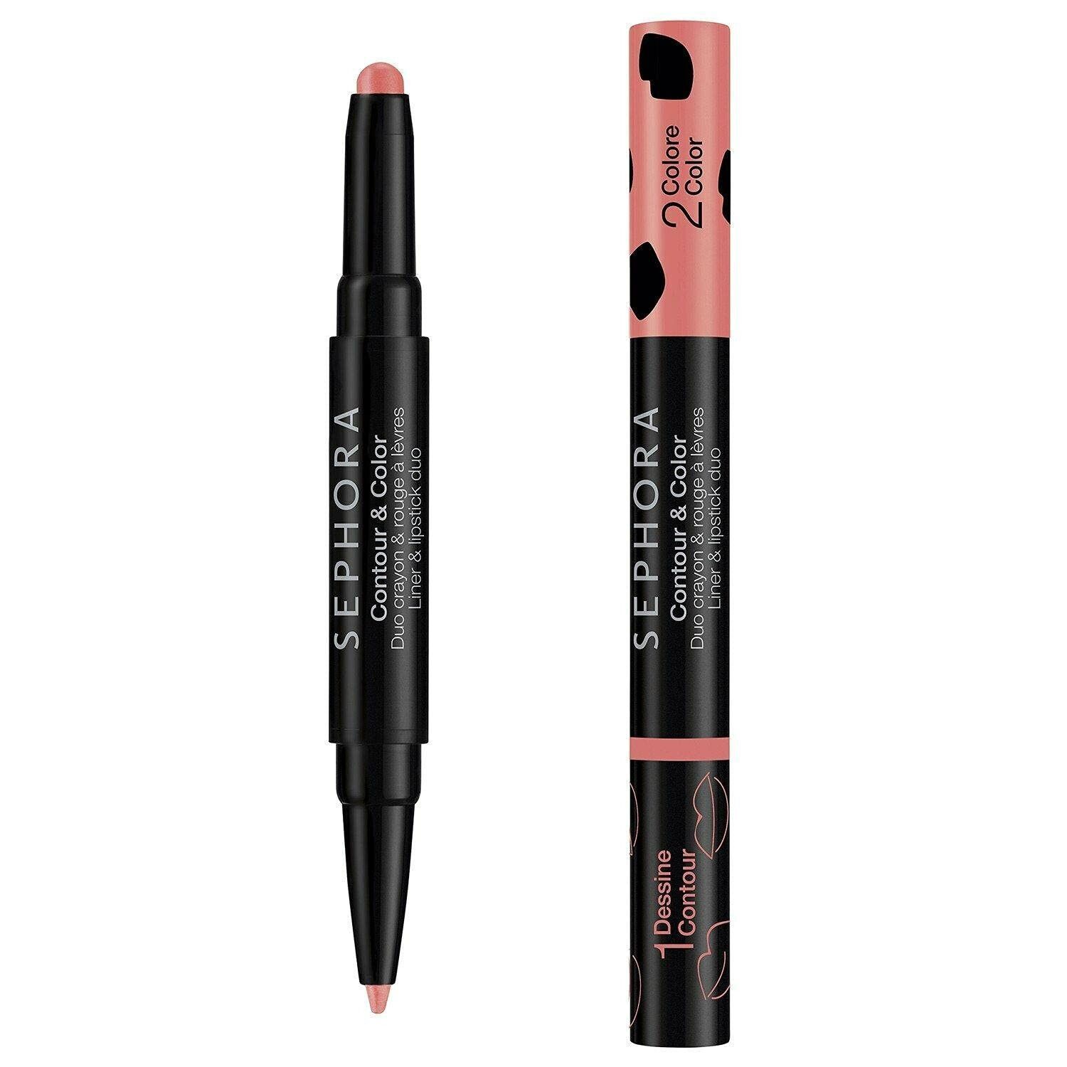 SEPHORA Contour & Color Lip Liner and Lipstick Duo ~ 02 PINK ~ New & Sealed - £11.29 GBP