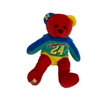 Rare Jeff Gordon No 24 Rainbow Warriors 7.5&quot; NASCAR Team Speed Bears Plush Toy - £6.65 GBP