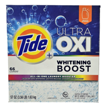 Tide Ultra Oxi Whitening Boost All In One Laundry Booster 57oz 66 Load Powder - £23.56 GBP
