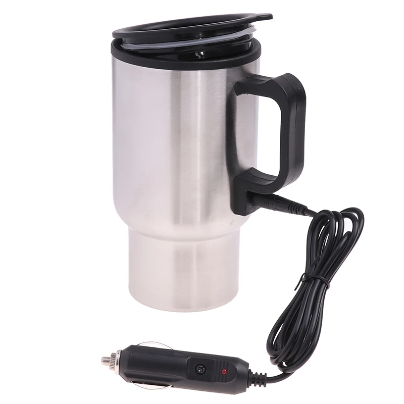 Steel vehicle heating cup electric heating car kettle coffee heated mug usb heating car thumb200