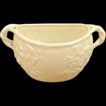Antique Vtg Belleek Ireland Porcelain Black Mark Ivy Open Sugar Bowl 4 x... - $17.81