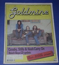 Crosby Stills &amp; Nash Goldmine Magazine Vintage 1992 CSN 300 Issue Beach Boys  - $49.99