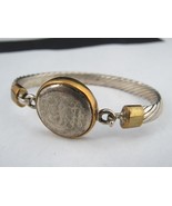 vintage STERLING SILVER bracelet ESTATE SALE 925 gold over 34.8g!! 7&quot; - $95.72 CAD