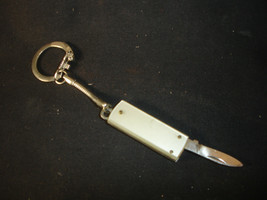Old Vtg Antique Collectible 1 Blade Folding Pocket Knife With Keychain - £15.91 GBP