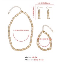 Wgoud New Design Personality Chains Jewelry Set Unique Punk Statement Chains Nec - £24.12 GBP