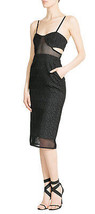 NWT $795 Jonathan Simkhai Black Mesh Cutout Dress 2 / 0 - £219.75 GBP