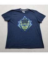 Adidas Shirt Womens 2X Blue Football Short Sleeve Crew Neck - $24.78 CAD