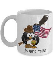 Funny Penguin Mug Patriot Gift Hillbilly Mug Usa Proud Gift Patriot Coffee Cup F - £12.52 GBP