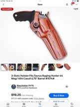 Fits Taurus Raging Hunter 44 Magnum/454 Casull 6.75”BBL Belt Holster #1574# RH image 10