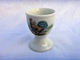 Vintage Egg Cup With Rooster &amp; Hen Made In Japan - £10.08 GBP