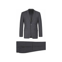 Men RENOIR suit Solid Two Button Business or Formal Slim Fit 202-1 Charcoal gray image 2