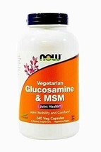 NowFoods Vegetarian Glucosamine & MSM Joint Health 240 Veg Capsules - $35.22