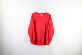 Vintage 90s Streetwear Womens XL Distressed Blank Crewneck Sweatshirt Re... - £27.12 GBP