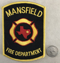 Mansfield Texas TX Fire Department Sew On Embroidered Patch 5&quot; x 3.75&quot; - £29.47 GBP