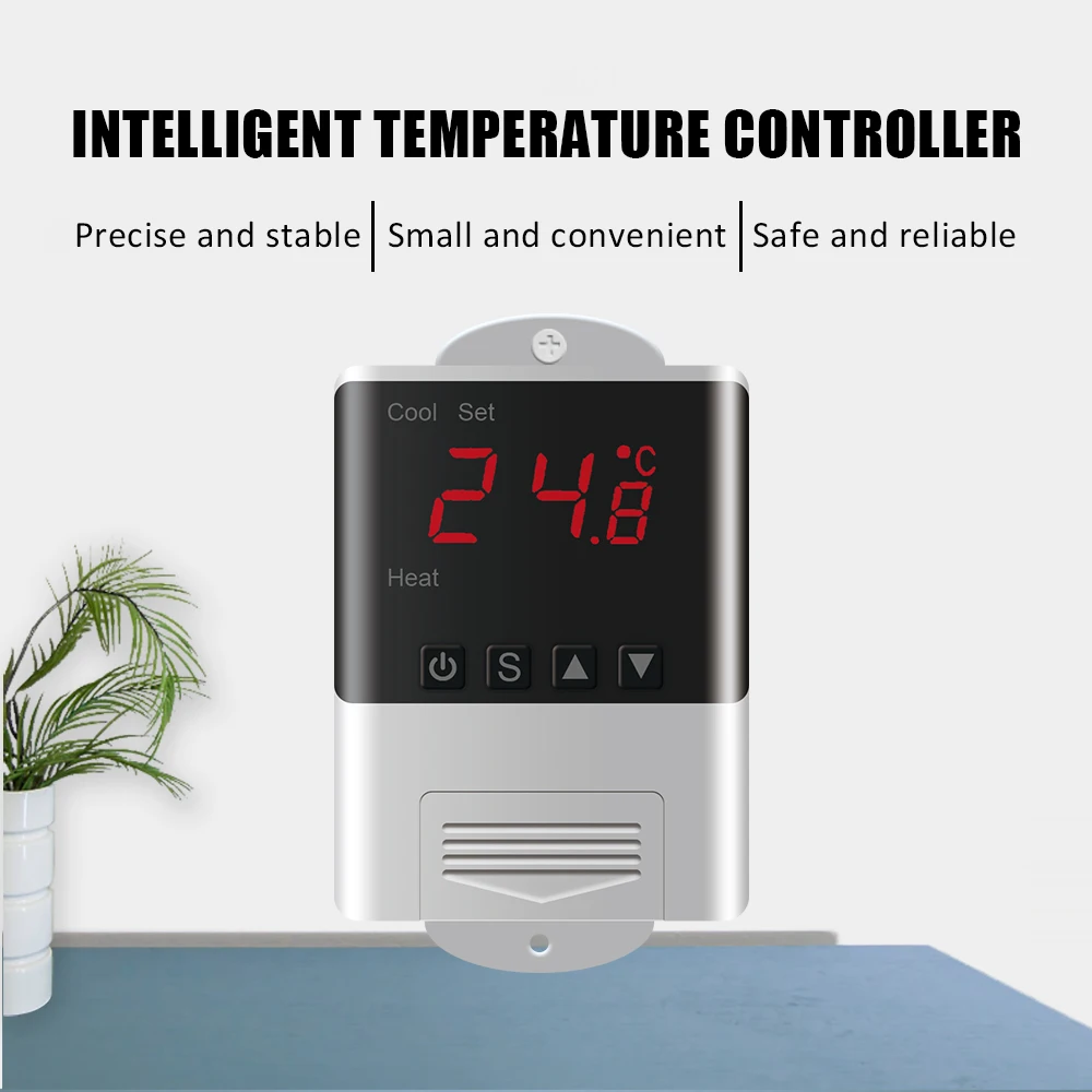 DTC1200 AC 110V 220V Thermostat NTC Sensor Digital Display WiFi Temperature Cont - £177.72 GBP