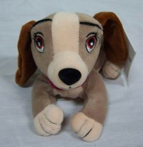 Disney Lady and the Tramp LADY DOG BEAN BAG 6&quot; STUFFED ANIMAL Toy NEW - £12.12 GBP