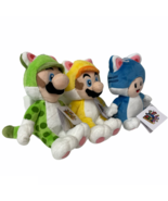 Super Mario 3D World Plush Cat Mario Cat Luigi Cat Toad Fun Gift Lot Of ... - €33,07 EUR