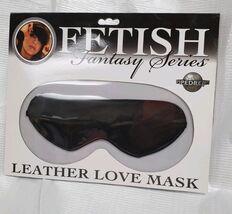 Fetish Fantasy Series Leather Love Mask Black  image 2