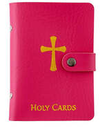 Holy Card Holder 5.25&quot; Pink Booklet, New. #AB-034-1 - $10.79