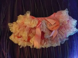 Toddler Sz 4-6X Pink Tutu Skirt Costume Ruffles Tulle Beads NWT! Cutie Boutique - £5.91 GBP