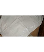 Lisa Galimberti 2 Standard Pillow Shams Ivory Embroidered Borders Italy EUC - £24.09 GBP