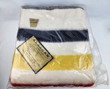 New old stock Alaskan Blanket Avisco Rayon Hudson Bay Style 72 x90 White... - $118.79