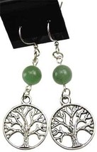 Green Aventurine Tree of Life earrings - $21.95