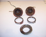1951 WILLYS WAGON FRONT TURN SIGNAL HOUSINGS &amp; BEZELS OEM YANKEE - 975 - $45.00