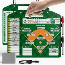 POVZCV Magnetic Baseball Lineup Board for Dugout, Double-Sided Baseball Dry Era - $23.75