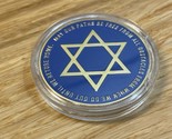 Israel Jewish Protection Blessing Star of David Coin Medallion w/Capsule KG - £14.23 GBP