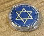 Israel Jewish Protection Blessing Star of David Coin Medallion w/Capsule KG - $17.81