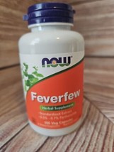 NOW FOODS Feverfew - 100 Veg Capsules Exp 8/25 - $13.43