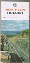 Road Map Northern Ontario 1963 - £7.77 GBP