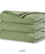 Sunbeam Royal Ultra Ivy Green Heated Blanket Full - £52.28 GBP