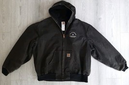 Vintage Carhartt Hooded Active Jacket Black J03 Men’s 4XL - $1,697.44 MXN