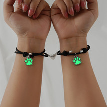 Magnetic Heart Couple Bracelet For Women Men 2pcs Friendship Lover Jewelry Glow  - £11.23 GBP