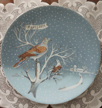 Haviland Limoges R Hetreau Vtg Noel 1971 Christmas Plate Two Turtle Doves - £6.22 GBP