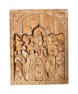 Vtg 1983 Hand Carved Wooden Icon Catholic Christian Religious Pisa Mogil... - $274.30 CAD